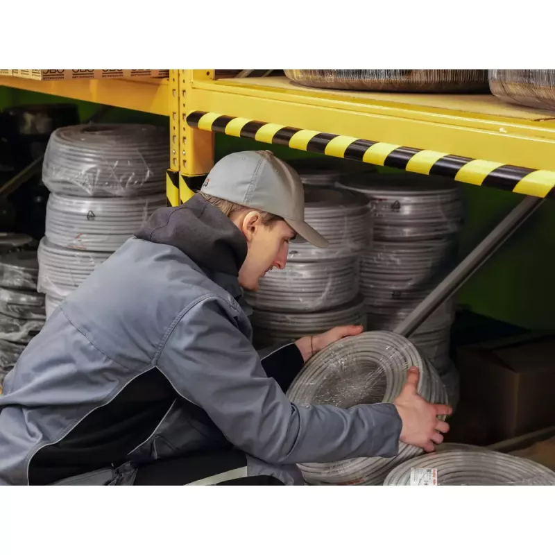 Durable C25R polyuretánový produkt čierna žltá zaoblený 1000 mm