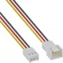 InLine predlžovací kábel ventilátora 3-pin Molex konektor samec/samica dĺžka 2 m