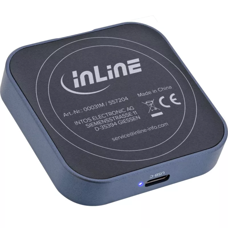 InLine Clip Case - magnetické USB-C puzdro pre SATA III & NVMe M.2 SSD