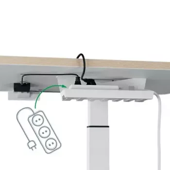 Doska počítačového stola Leitz 65340001 štvorcová hliník tmavosivá 600x800x650mm