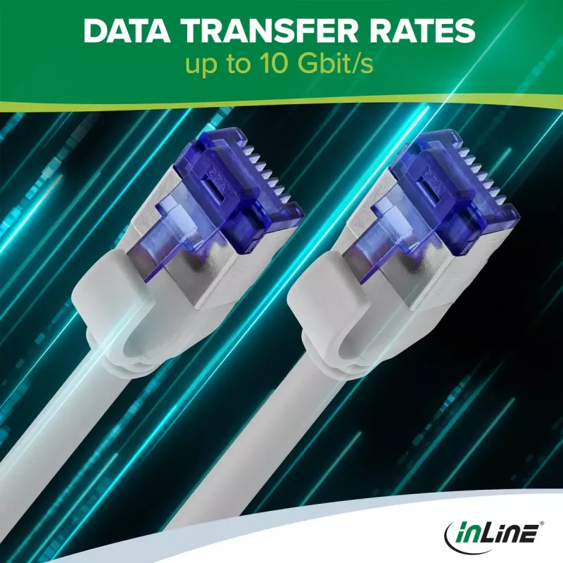 InLine 74930 sieťový kábel sivý 30 m Cat6a S/FTP (S-STP)