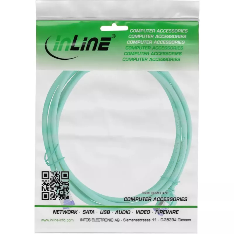 InLine 74915G sieťový kábel zelený 15 m Cat6a S/FTP (S-STP)