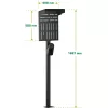Stojan InLine 59989C príslušenstvo pre nabíjačky elektrických vozidiel oceľ čierny 400x200x1667mm