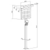 Stojan InLine 59989C príslušenstvo pre nabíjačky elektrických vozidiel oceľ čierny 400x200x1667mm