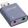 Audio adaptér InLine 33051E USB Type-A sivý 42mm x 30mm x 12mm