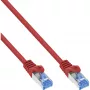 InLine 72601R sieťový kábel červený 1 m Cat6a S/FTP (S-STP)