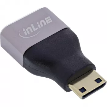 InLine 17991C káblový adaptér HDMI A Mini HDMI C čierny, sivý