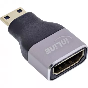 InLine 17991C káblový adaptér HDMI A Mini HDMI C čierny, sivý