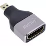 InLine 17991B HDMI A na Micro HDMI D káblový adaptér čierna sivá