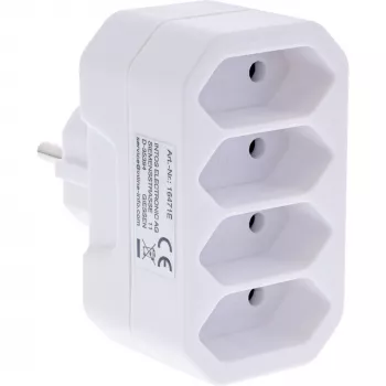 Napájací adaptér typ F typ C InLine 16471E biely