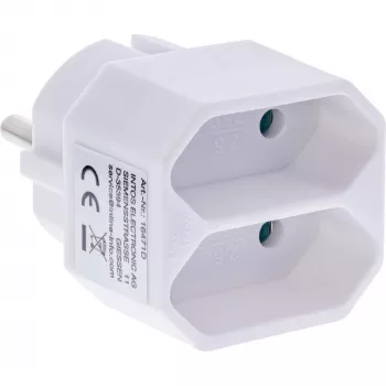 Napájací adaptér typ F typ C Euro konektor biely InLine 16471D