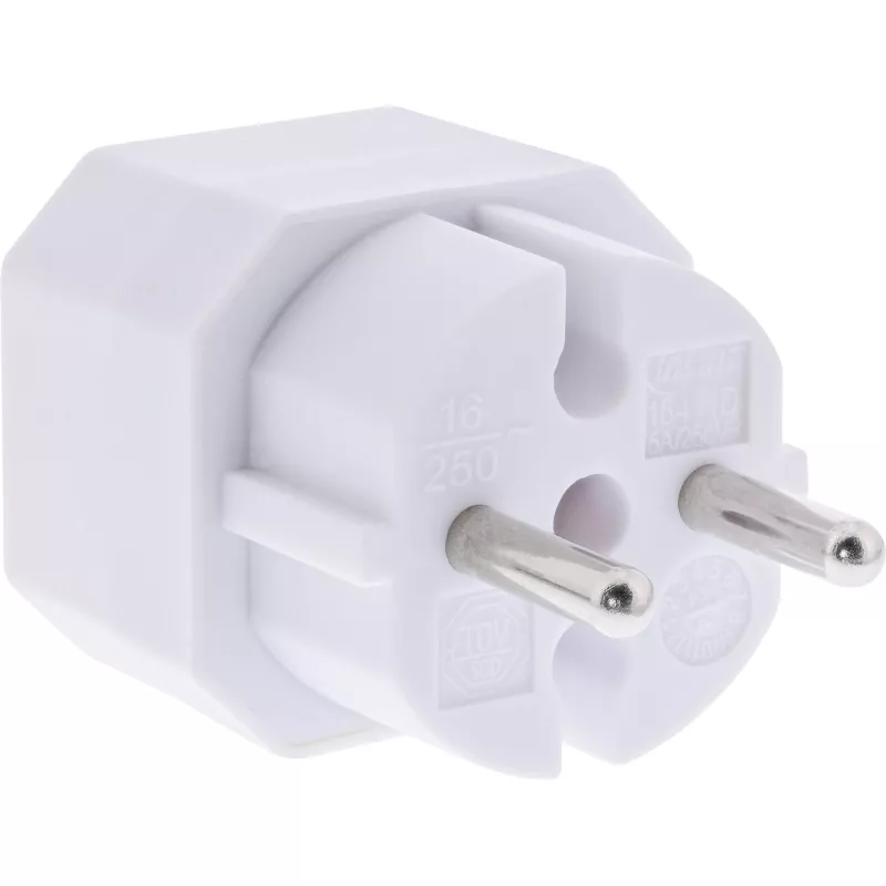 Napájací adaptér typ F typ C Euro konektor biely InLine 16471D