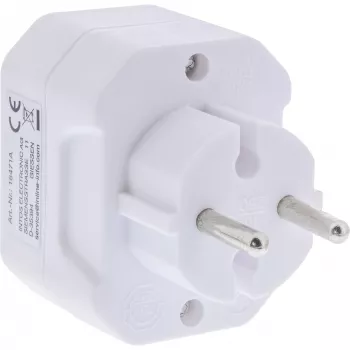 Napájací adaptér typ F typ C InLine 16471A biely