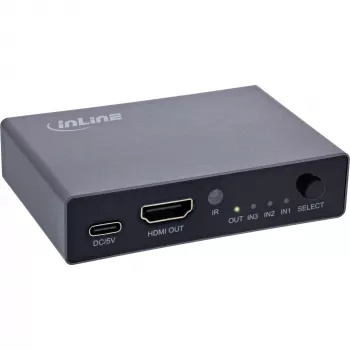 HDMI prepínač InLine 65020 3-port 8K 60Hz HDCP 2.3