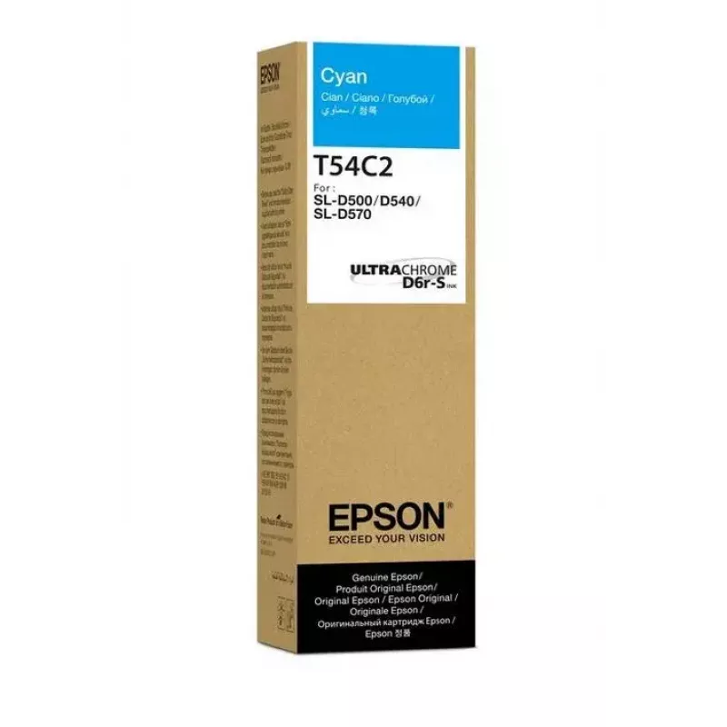 Epson T54C Fľaša atramentu Cyan, 70 ml, originálna (C13T54C220)