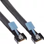 InLine 27662B Serial Attached SCSI (SAS) kábel 0,75 m 24 Gbit/s čierna, modrá, sivá