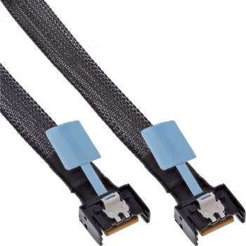 InLine 27662A Serial Attached SCSI (SAS) kábel 0,5 m 24 Gbit/s čierna, modrá, sivá