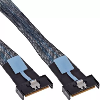 InLine 27661C Serial Attached SCSI (SAS) kábel 1 m 24 Gbit/s čierna, modrá, sivá