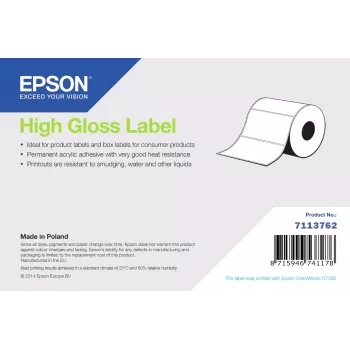 Etikety Epson 7113762 vysokolesklý normálny papier 76×127 mm samolepiace hárky