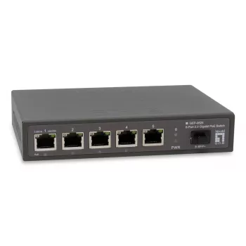 LevelOne GEP-0625 sieťový switch unmanaged 2.5G Ethernet (100/1000/2500) Power over Ethernet (PoE) čierny