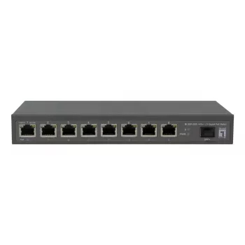 LevelOne GEP-0925 sieťový switch unmanaged 2.5G Ethernet (100/1000/2500) Power over Ethernet (PoE) čierny