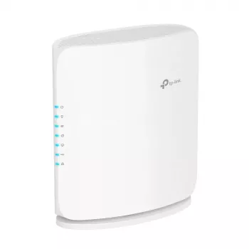 WLAN router TP‑Link Archer BE450 — Dual‑Band (2,4/5 GHz), Wi‑Fi 7, Multi‑Gigabit Ethernet, 5x LAN, USB, biely