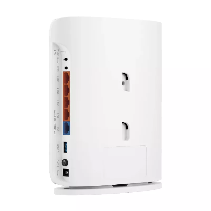 WLAN router TP‑Link Archer BE450 — Dual‑Band (2,4/5 GHz), Wi‑Fi 7, Multi‑Gigabit Ethernet, 5x LAN, USB, biely