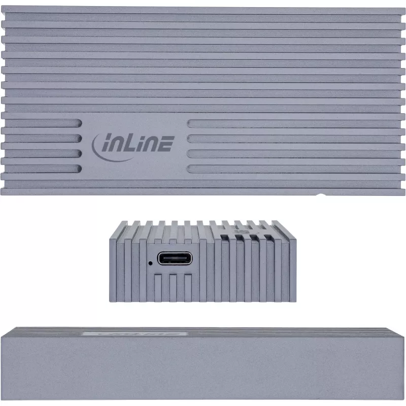 Externé USB4 puzdro InLine 00031J — USB-C na M.2 NVMe SSD, 40 Gb/s, hliník