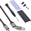 Externé USB4 puzdro InLine 00031J — USB-C na M.2 NVMe SSD, 40 Gb/s, hliník