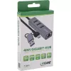 InLine 33380S Rozbočovač USB 3.2 Gen 1 (3.1 Gen 1) Type-A + Type-C 5000 Mbit/s Sivá
