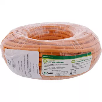 Sieťový kábel InLine 70220I RJ45 Cat.7 600MHz 1m Oranžová