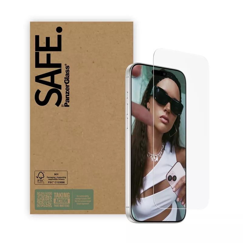 PanzerGlass SAFE. by ® ochrana displeja iPhone 17 Pro Max | 16 Pro Max | Ultra-Wide Fit | Bulk