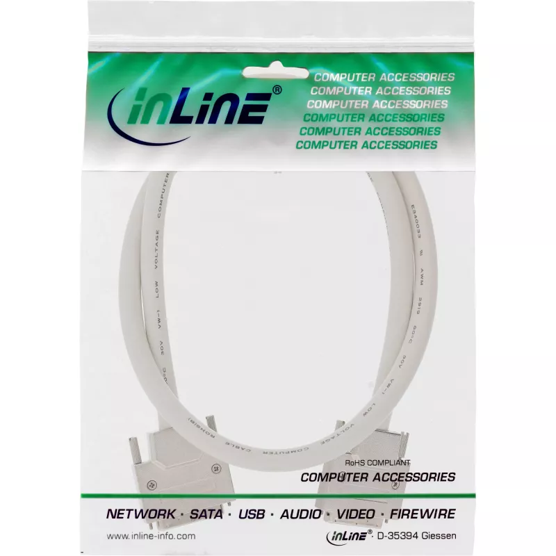 InLine SCSI-U320 kábel, 68-pinový Micro-Centronics (VHD) konektor samec/konektor samec, 3 m