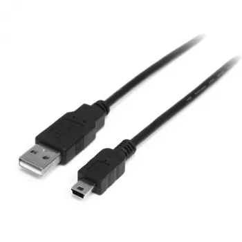 StarTech.com 1m Mini-USB-2.0 kábel – A na Mini B – M/M, 1 m, USB A, Mini-USB B, USB 2.0, 0,48 Gbit/s, čierny