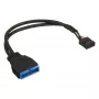 InLine USB 2.0 na 3.0 interný USB 2.0 header / USB 3.0 interný, 0,30 m