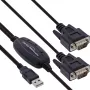 InLine USB 2.0 na 2x sériový adaptérový kábel USB Type-A na 2x 9-pin Sub-D konektor samec 1,5 m