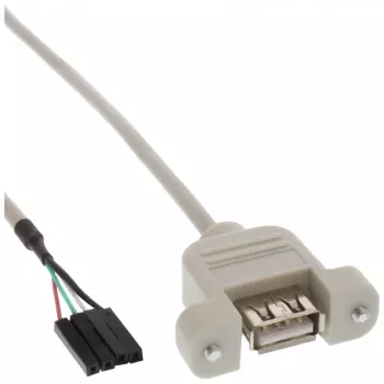 USB 2.0 adaptérový kábel InLine 33440F 0,60 m USB A samica / header konektor