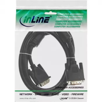 DVI-I kábel 24+5 M/M Dual Link InLine 17793 3m