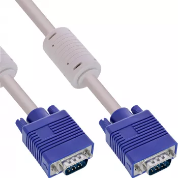InLine S-VGA kábel 15 HD sivý samec/samec 10m
