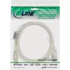 InLine USB 2.0 predlžovací kábel Type-A konektor samec/samica, transparentný, s feritom, 5 m