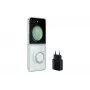 Samsung EF-XF73KKTEGWW štartovací balík pre Galaxy Z Flip5, puzdro Clear Gadget Case + napájací adaptér, priehľadný/čierny