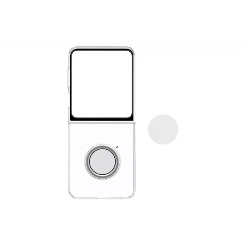 Samsung EF-XF73KKTEGWW štartovací balík pre Galaxy Z Flip5, puzdro Clear Gadget Case + napájací adaptér, priehľadný/čierny