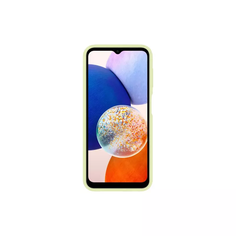 Samsung EF-OA146 zadný kryt s priehradkou na karty pre Galaxy A14 / A14 5G, TPU, limetkový