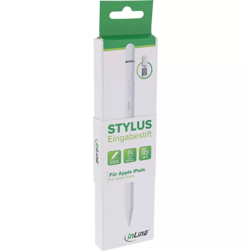Stylus InLine 55468W biely 15g pre tablet Apple