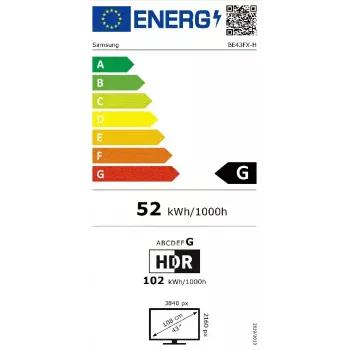 Samsung BE43FX-H Digital Signage plochý displej 109,2 cm (43