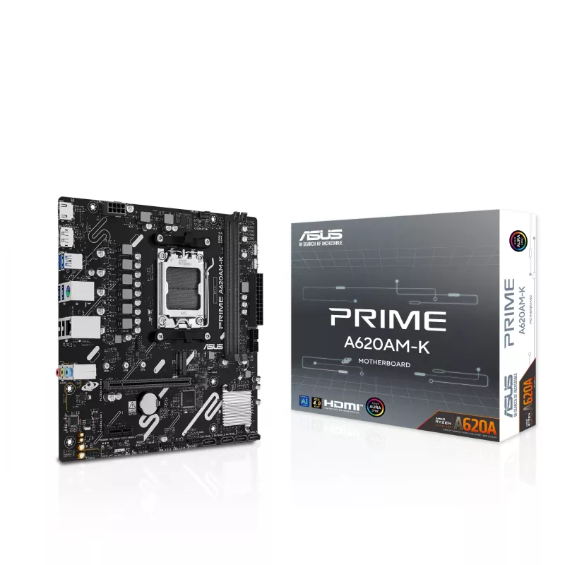 Základná doska ASUS PRIME A620AM-K Socket AM5 microATX DDR5, 2 DIMM, max 128 GB, A620A chipset