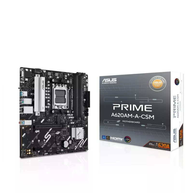 Základná doska ASUS PRIME A620AM-A-CSM, A620, AM5, Micro ATX