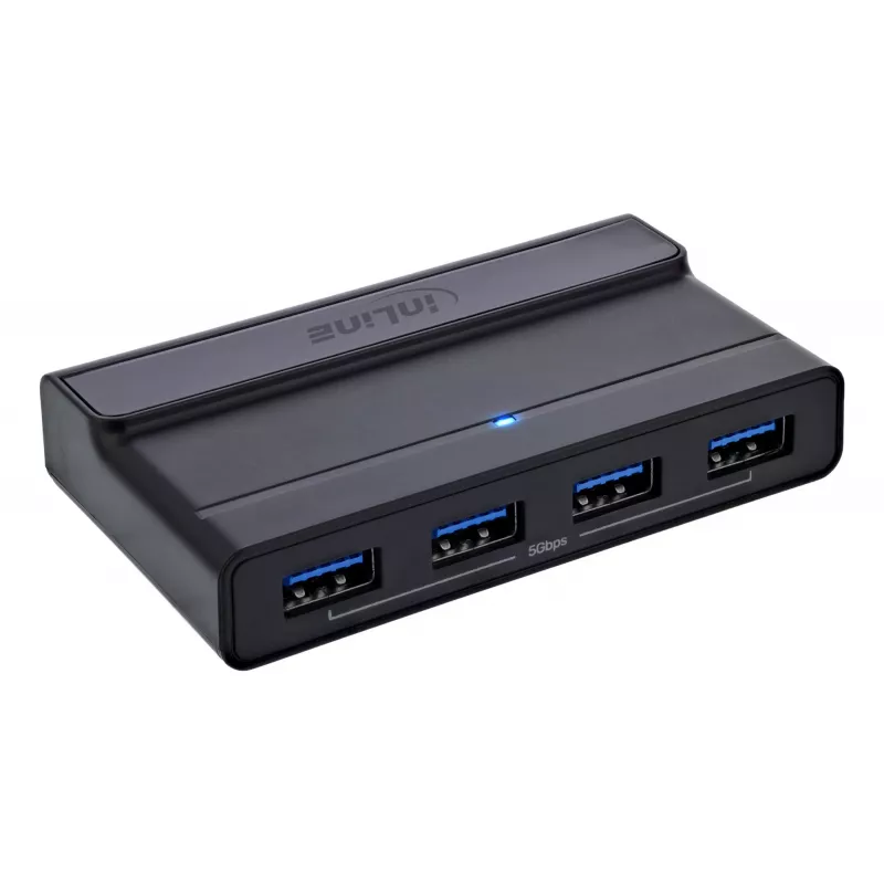 InLine 60604I USB-C sharing switch s 4-portovým USB hubom
