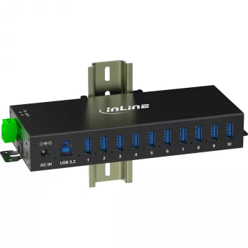 InLine 35396C rozhranie hub USB 3.2 Gen 1 (3.1 Gen 1) Type-B 5000 Mbit/s čierny