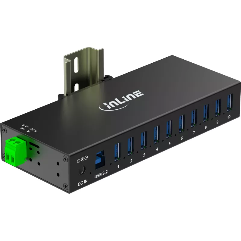 InLine 35396C rozhranie hub USB 3.2 Gen 1 (3.1 Gen 1) Type-B 5000 Mbit/s čierny